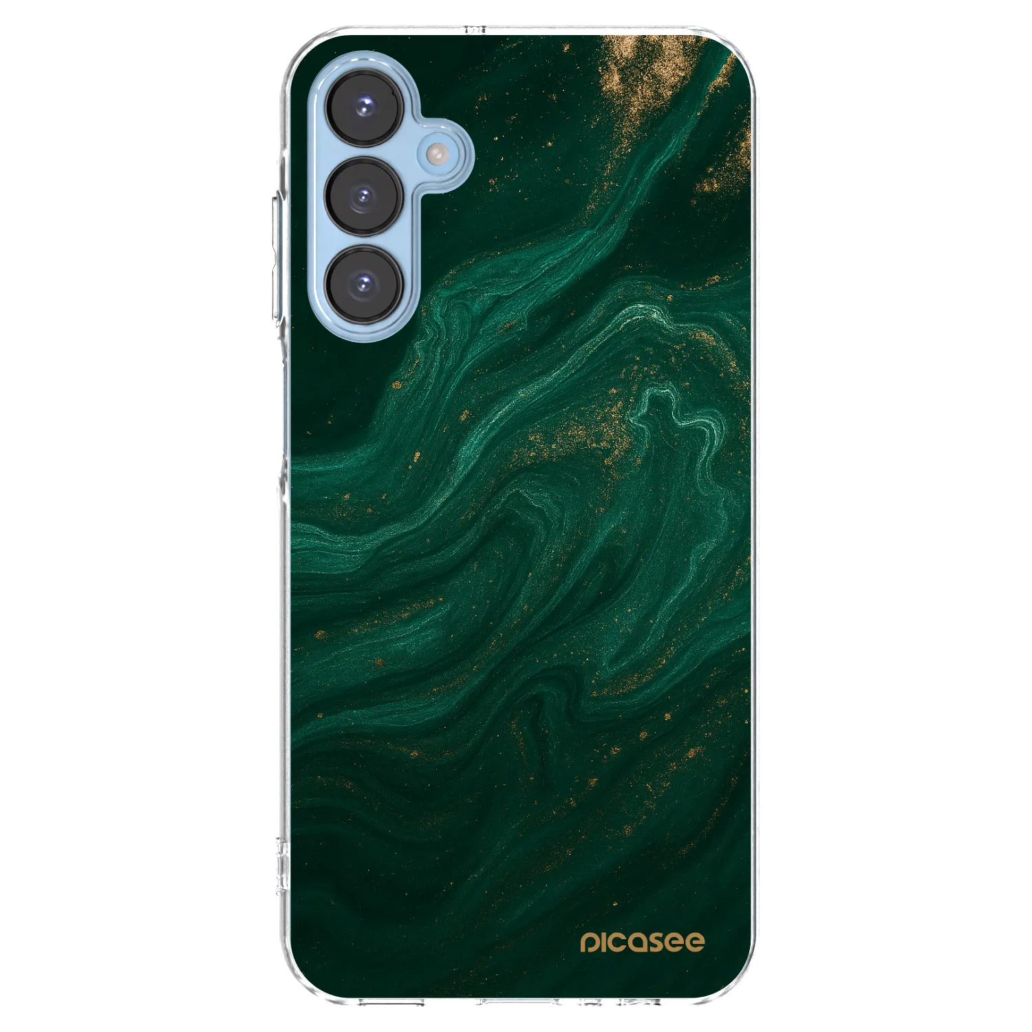 Picasee silikonový průhledný obal pro Samsung Galaxy A15 A156B 5G - Green