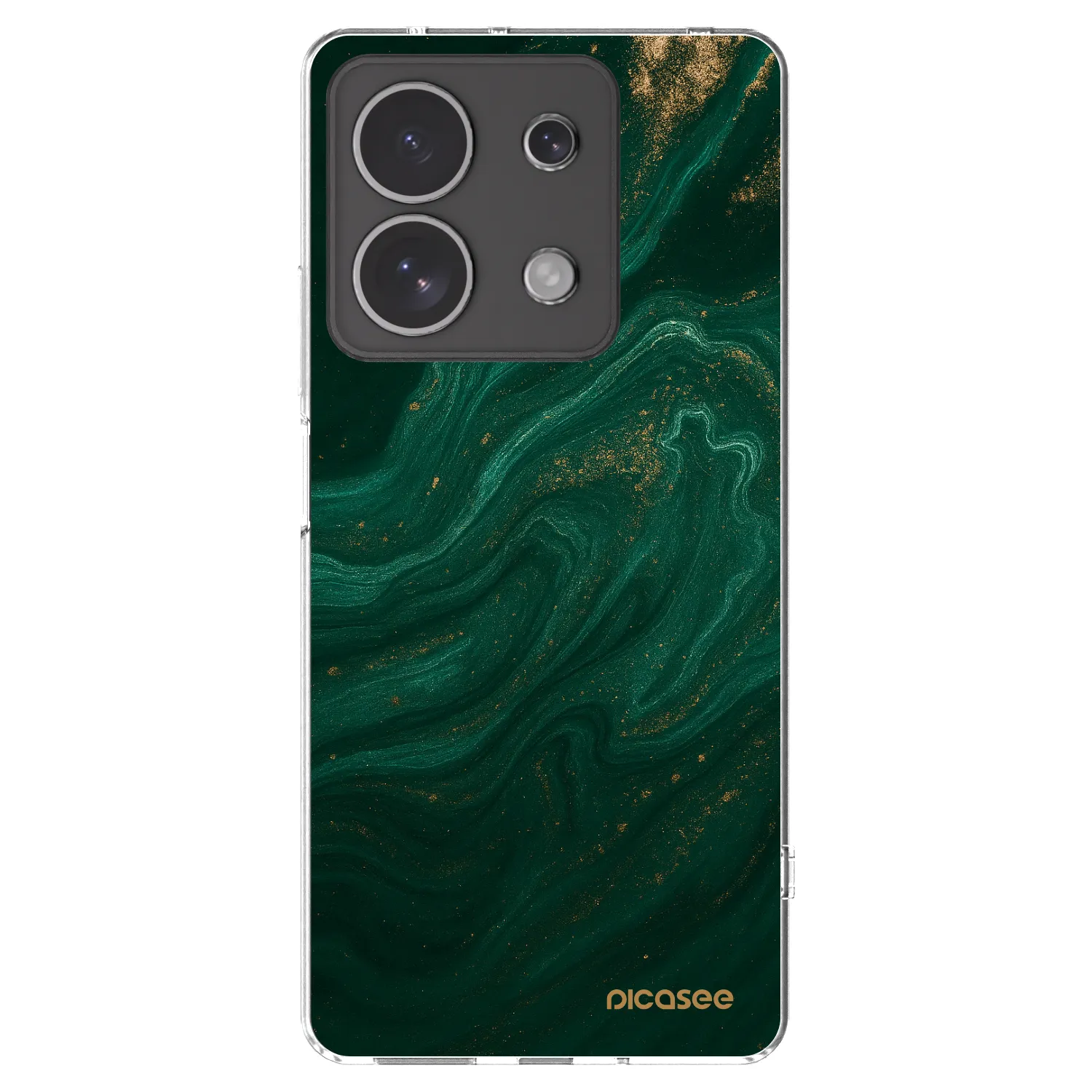 Picasee silikonový průhledný obal pro Xiaomi Redmi Note 13 4G - Green