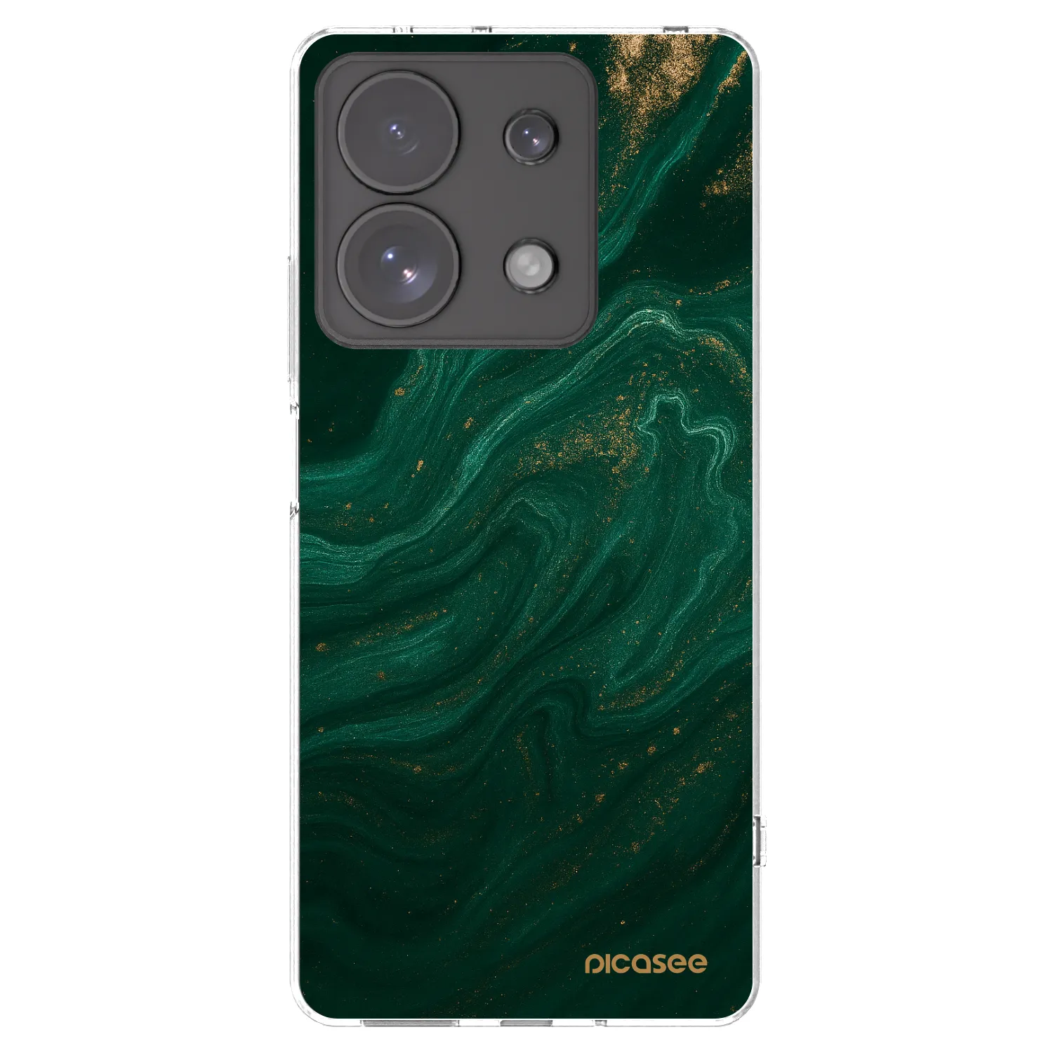 Picasee silikonový průhledný obal pro Xiaomi Redmi Note 13 Pro 4G - Green