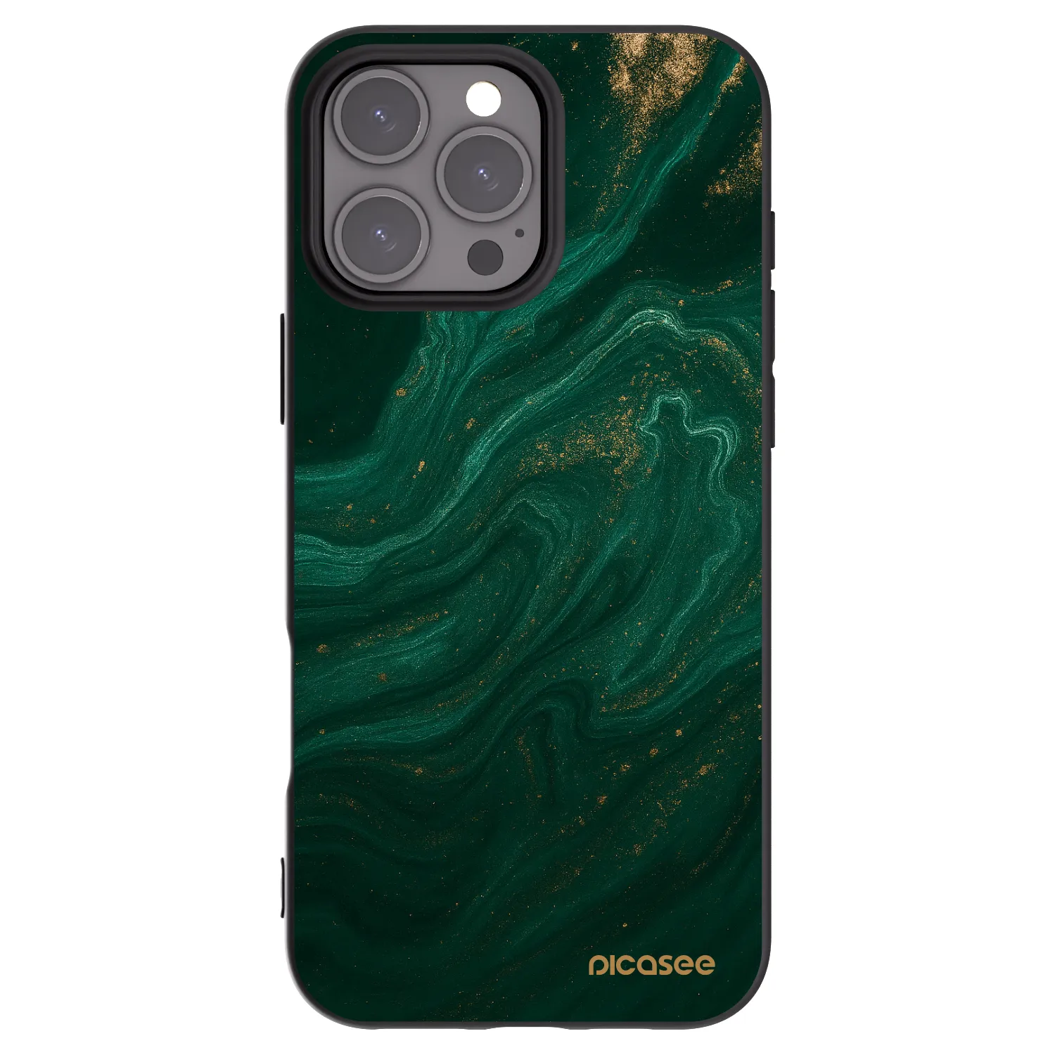 Picasee silikonový černý obal pro Apple iPhone 16 Pro Max - Green