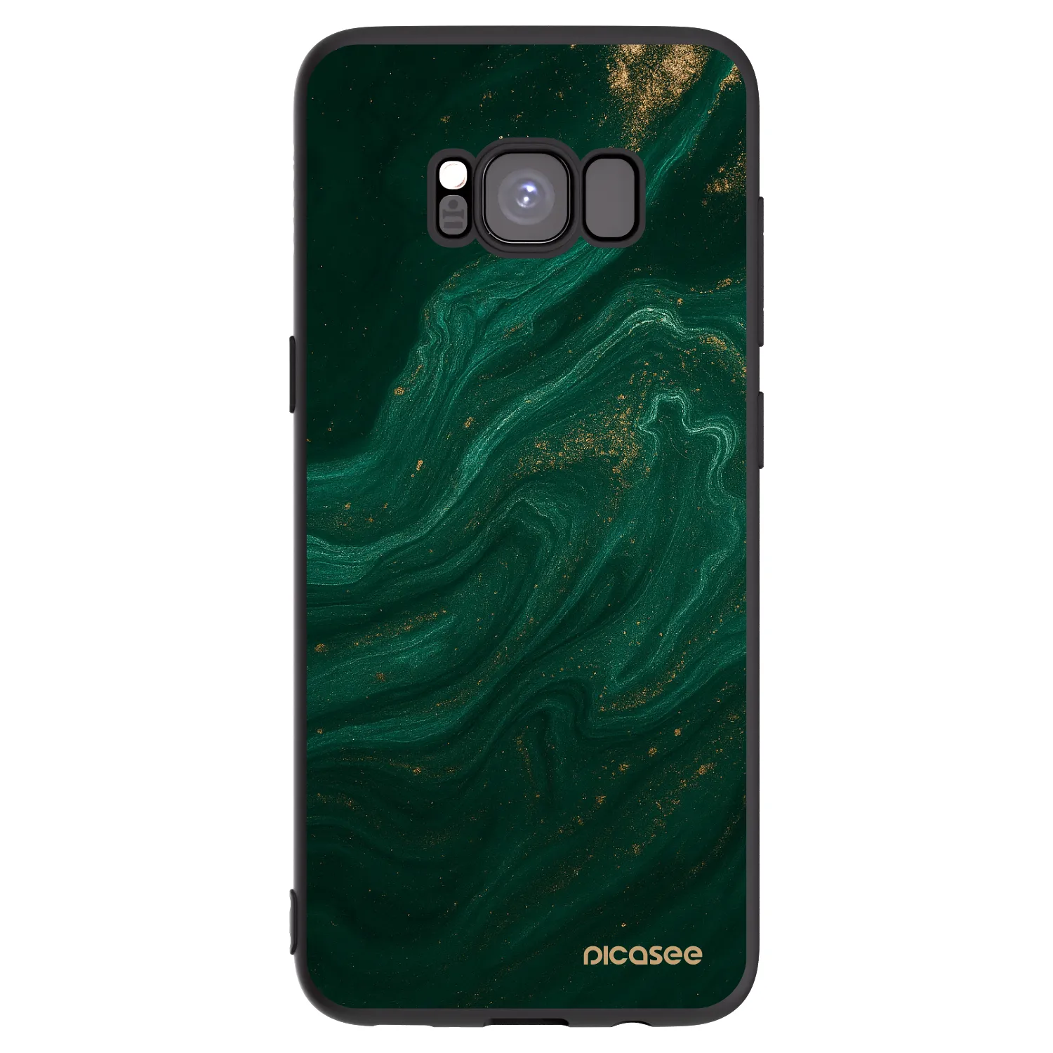 Picasee silikonový černý obal pro Samsung Galaxy S8 G950F - Green