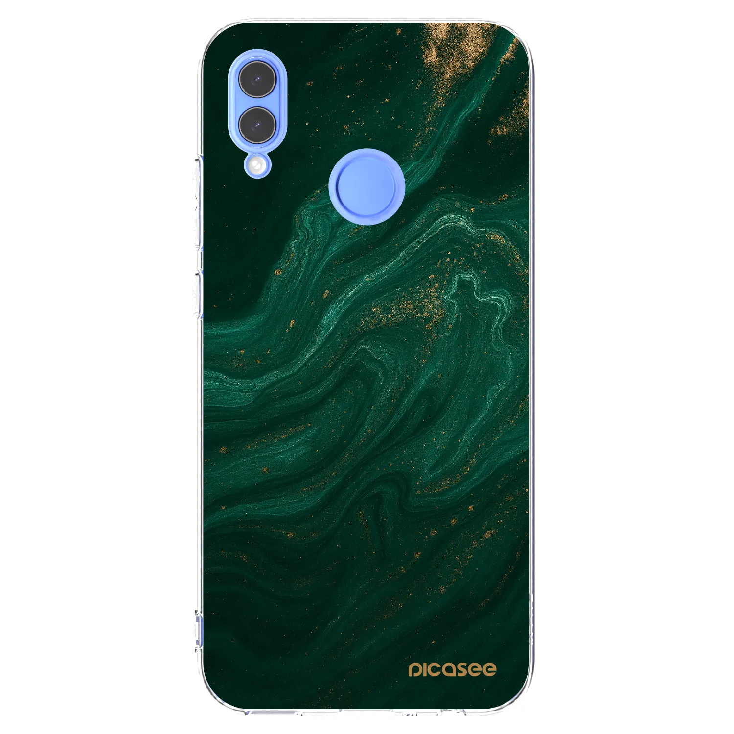 Picasee silikonový průhledný obal pro Honor 10 Lite - Green