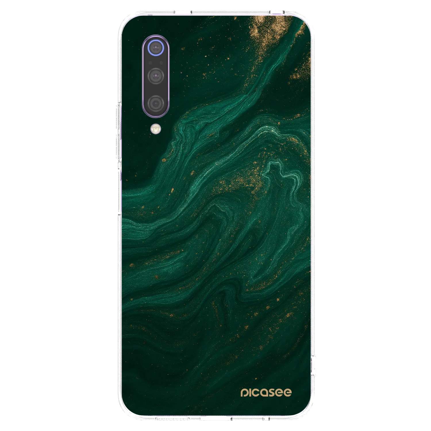 Picasee silikonový průhledný obal pro Xiaomi Mi 9 - Green