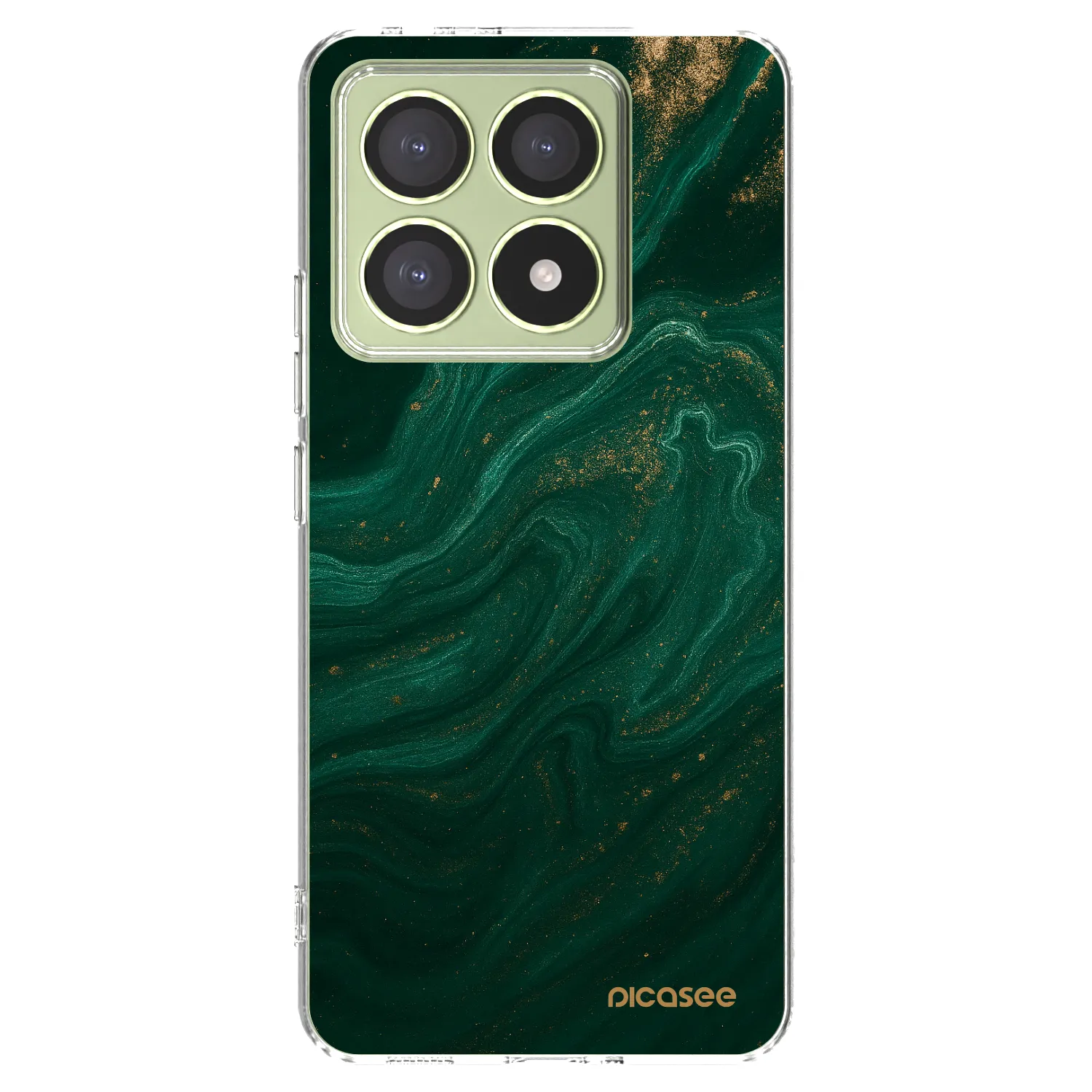 Picasee silikonový průhledný obal pro Xiaomi 14T - Green