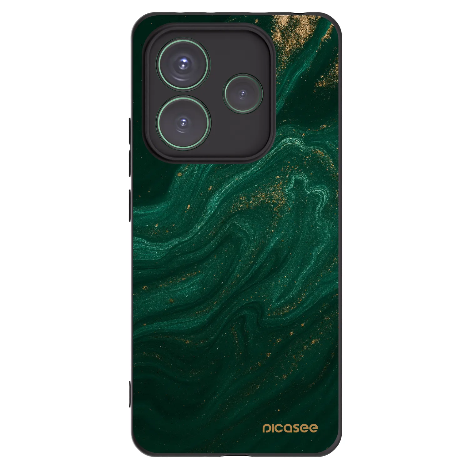 Picasee silikonový černý obal pro Xiaomi Redmi Note 14 5G - Green