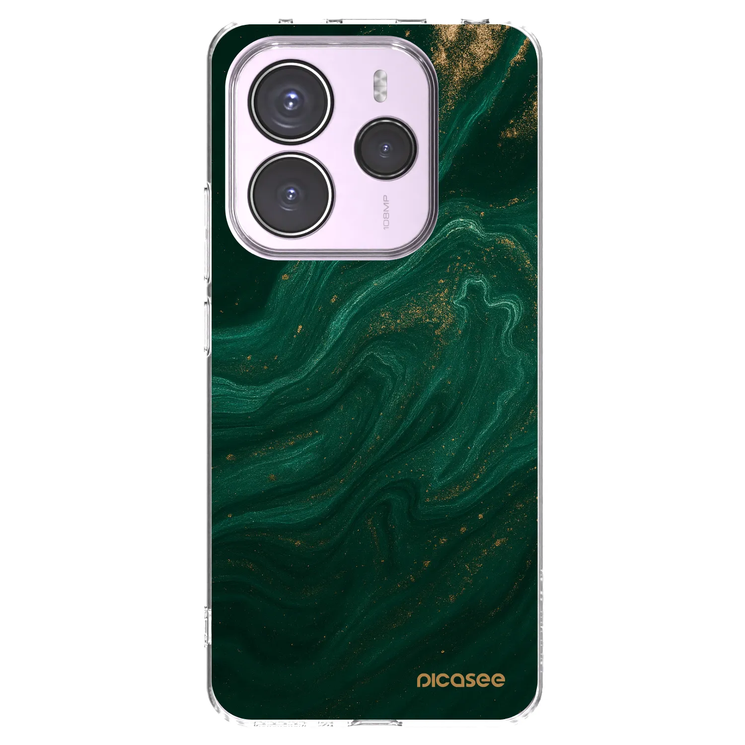 Picasee silikonový průhledný obal pro Xiaomi Redmi Note 14 5G - Green
