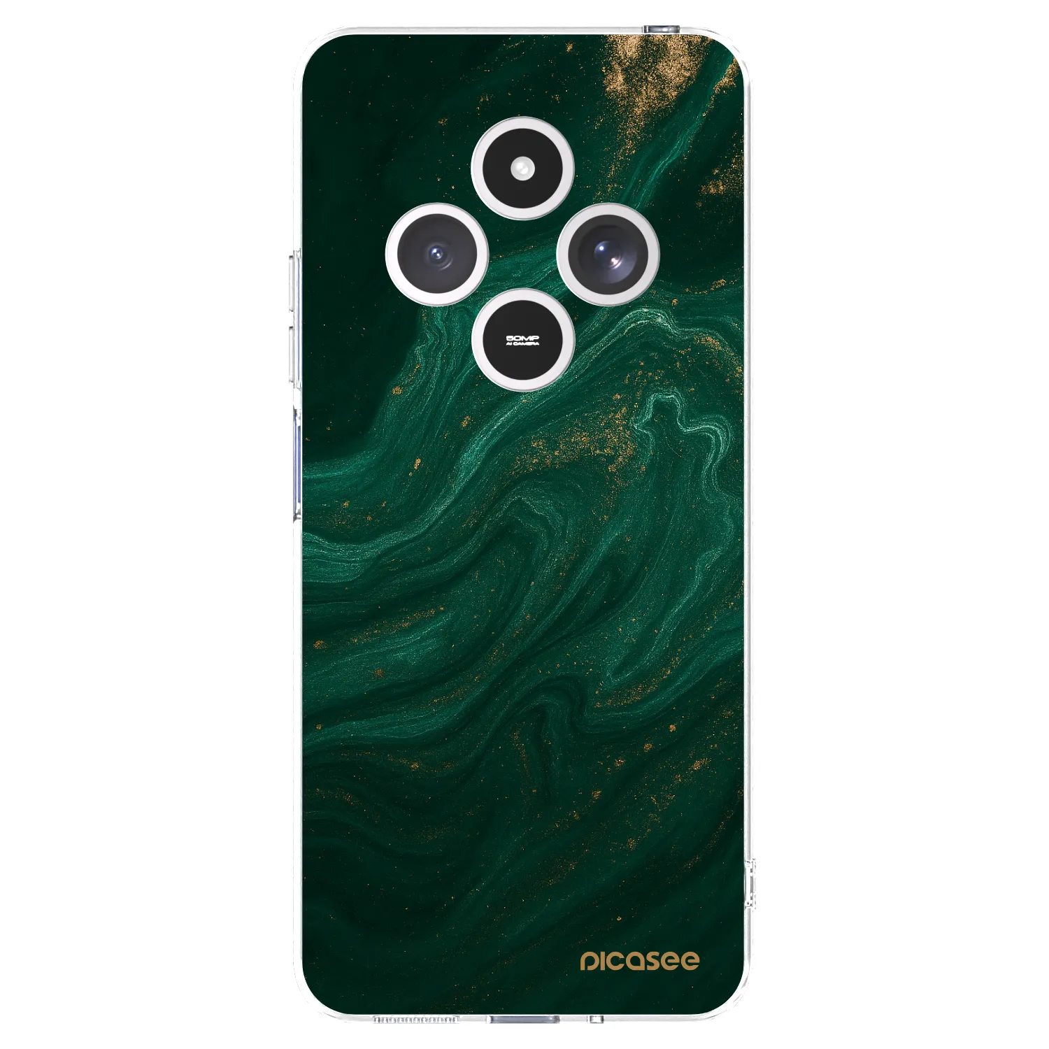 Picasee silikonový průhledný obal pro Xiaomi Redmi 14C - Green