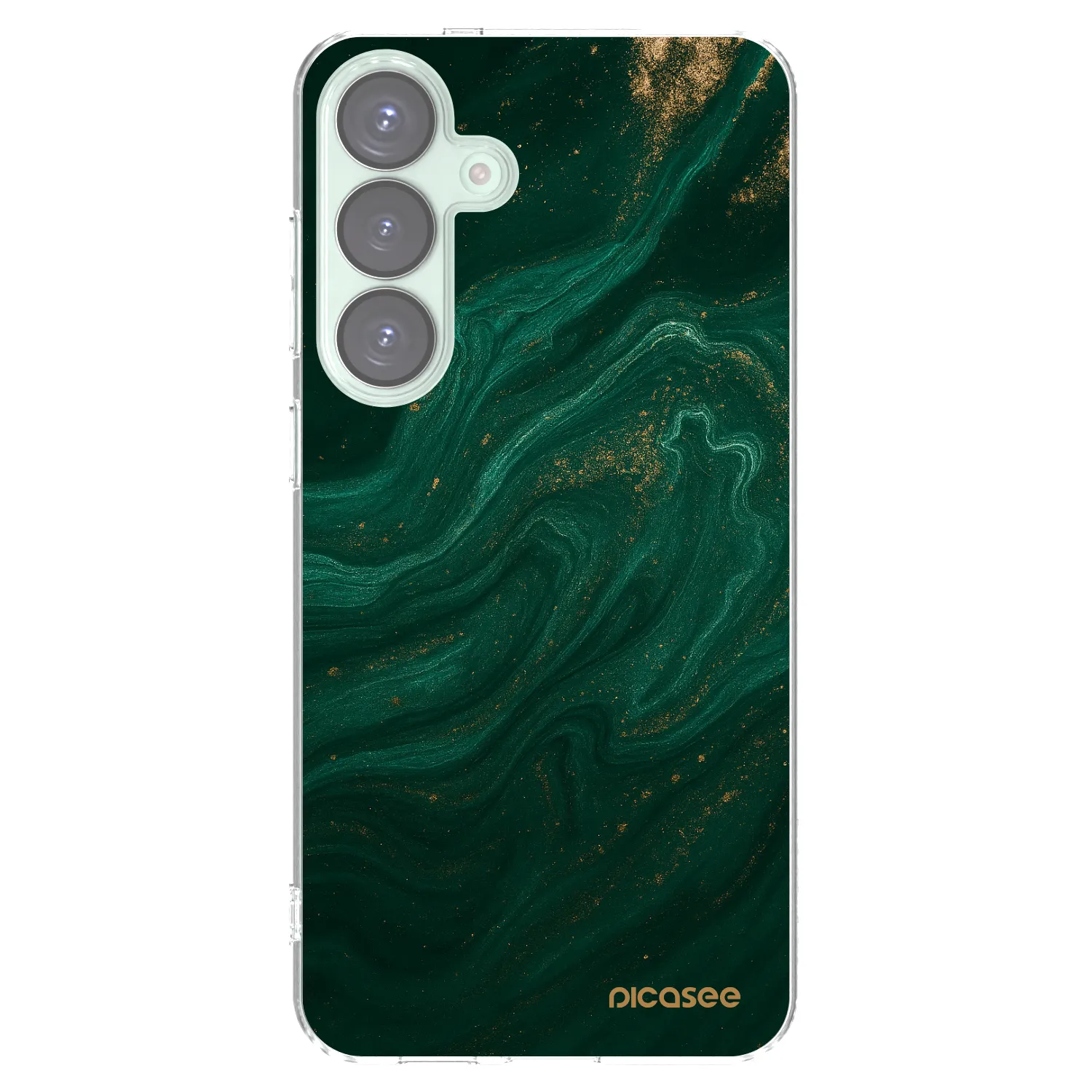 Picasee silikonový průhledný obal pro Samsung Galaxy S25+ 5G - Green