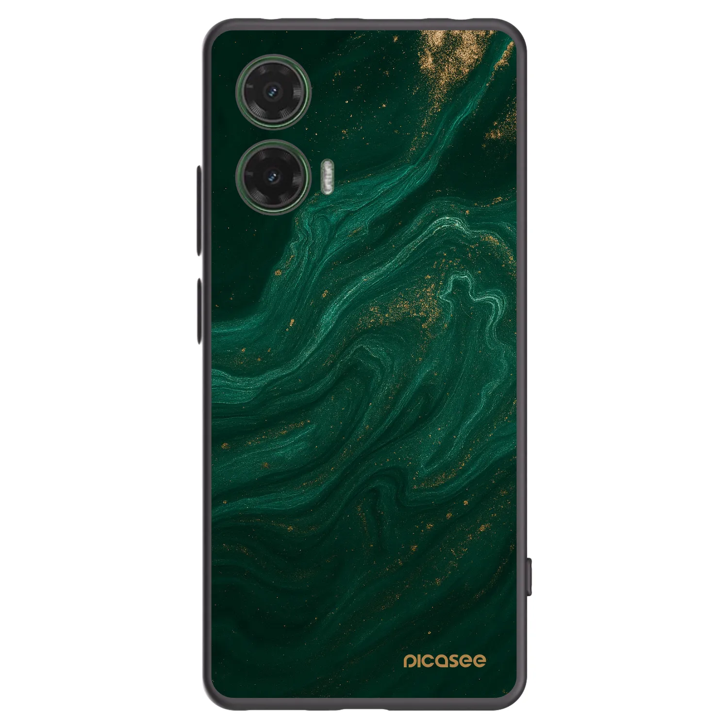 Picasee silikonový černý obal pro Motorola Moto G35 5G - Green