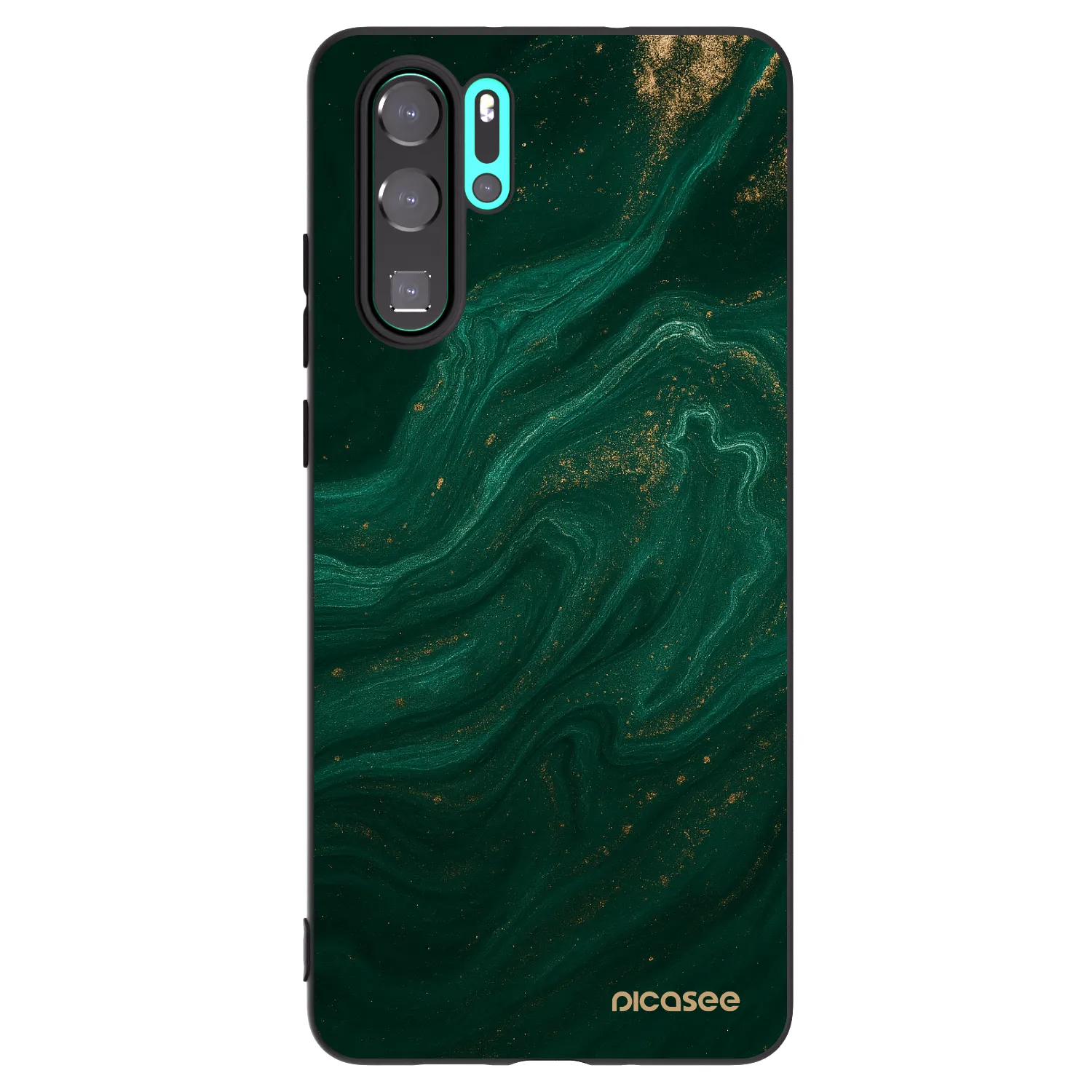 Picasee silikonový černý obal pro Huawei P30 Pro - Green