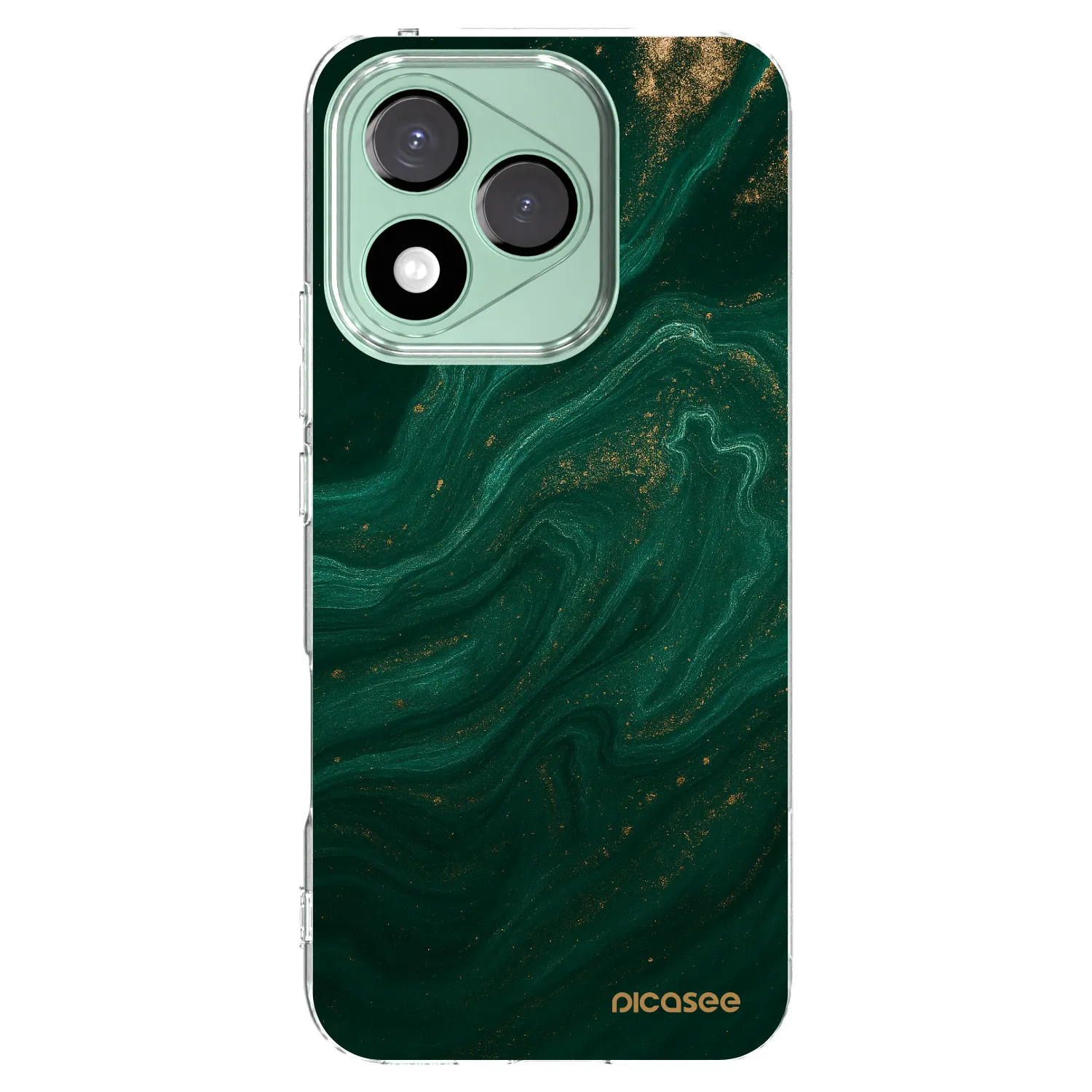 Picasee silikonový průhledný obal pro Honor 400 Lite 5G - Green