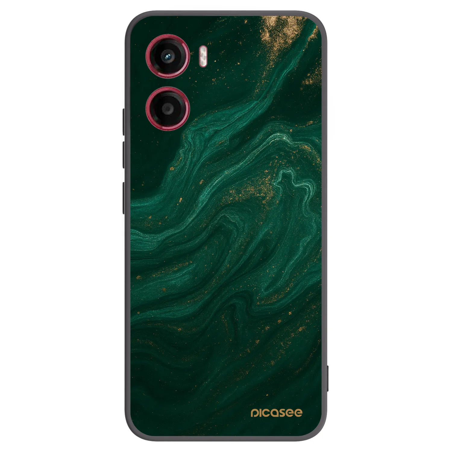 Picasee silikonový černý obal pro Motorola Moto G05 - Green