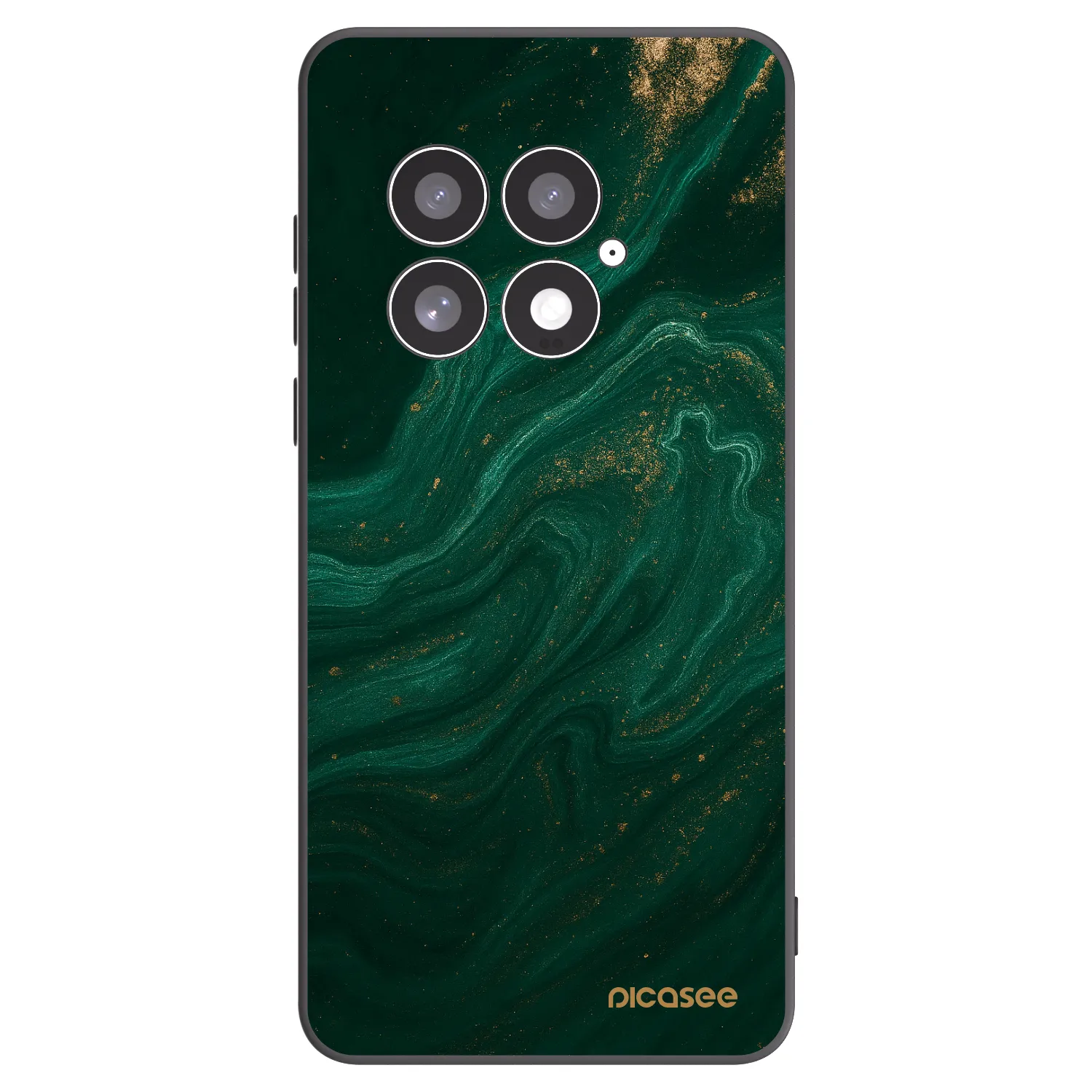 Picasee silikonový černý obal pro OnePlus 13 5G - Green