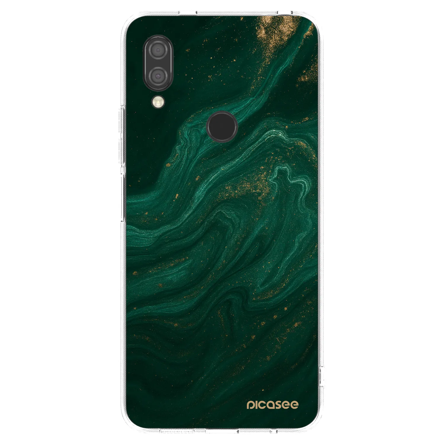 Picasee silikonový průhledný obal pro Xiaomi Redmi 7 - Green