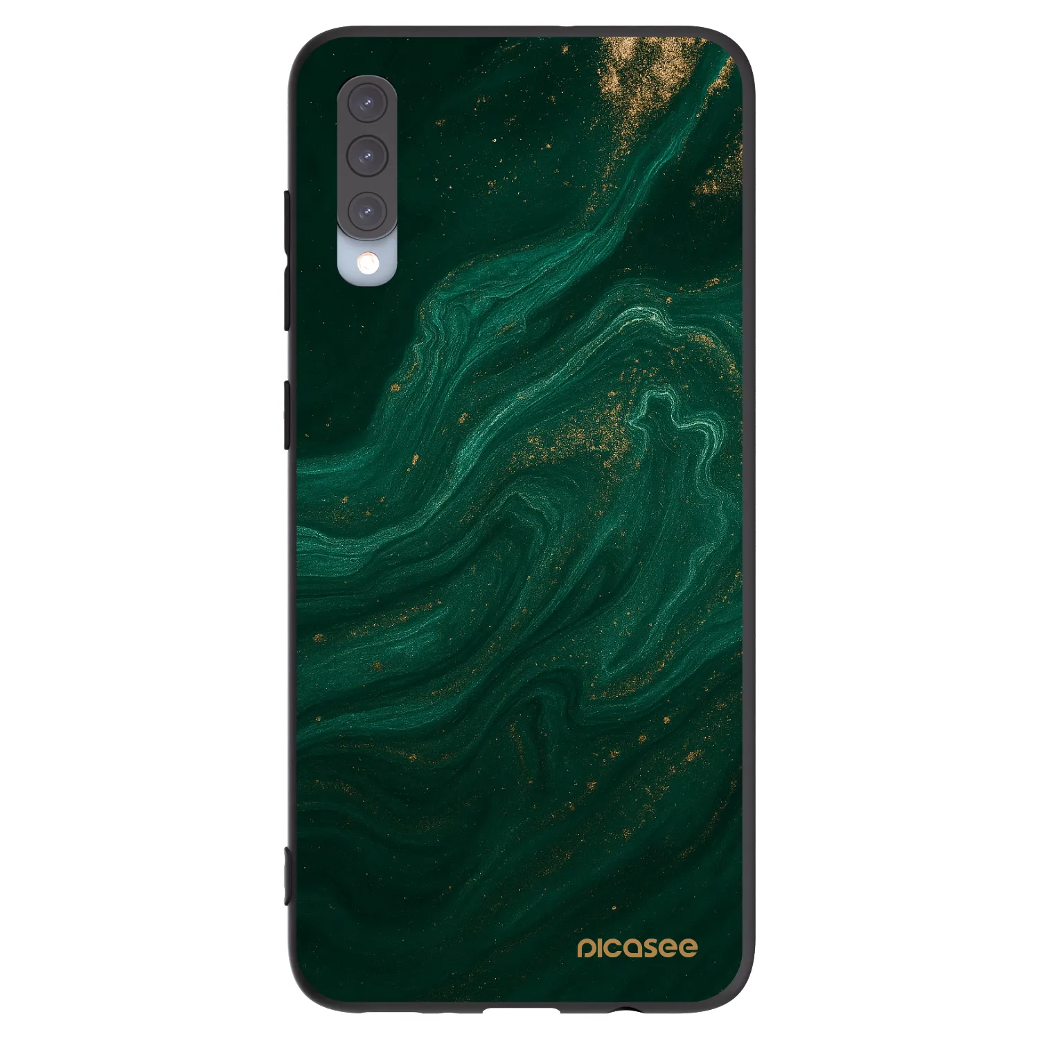 Picasee silikonový černý obal pro Samsung Galaxy A70 A705F - Green