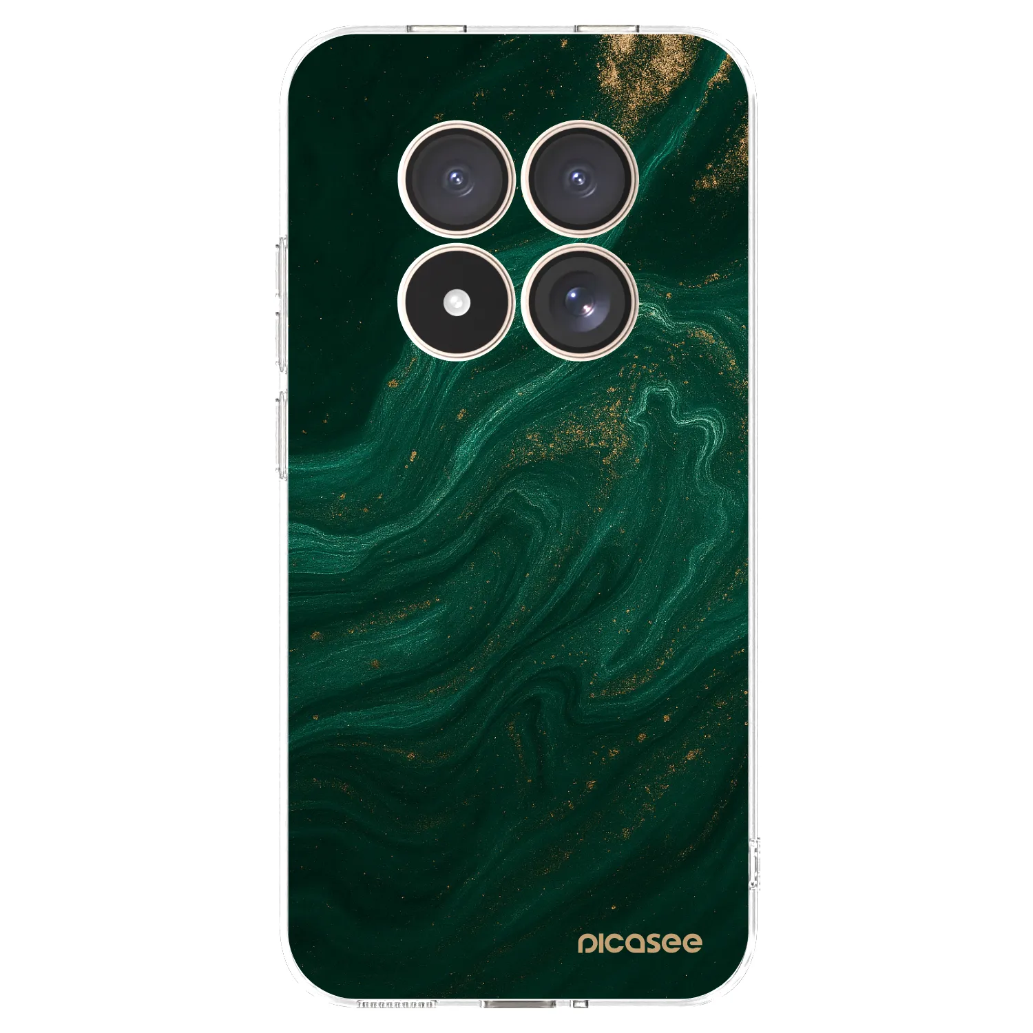 Picasee silikonový průhledný obal pro Xiaomi Redmi Note 15 Pro 4G - Green