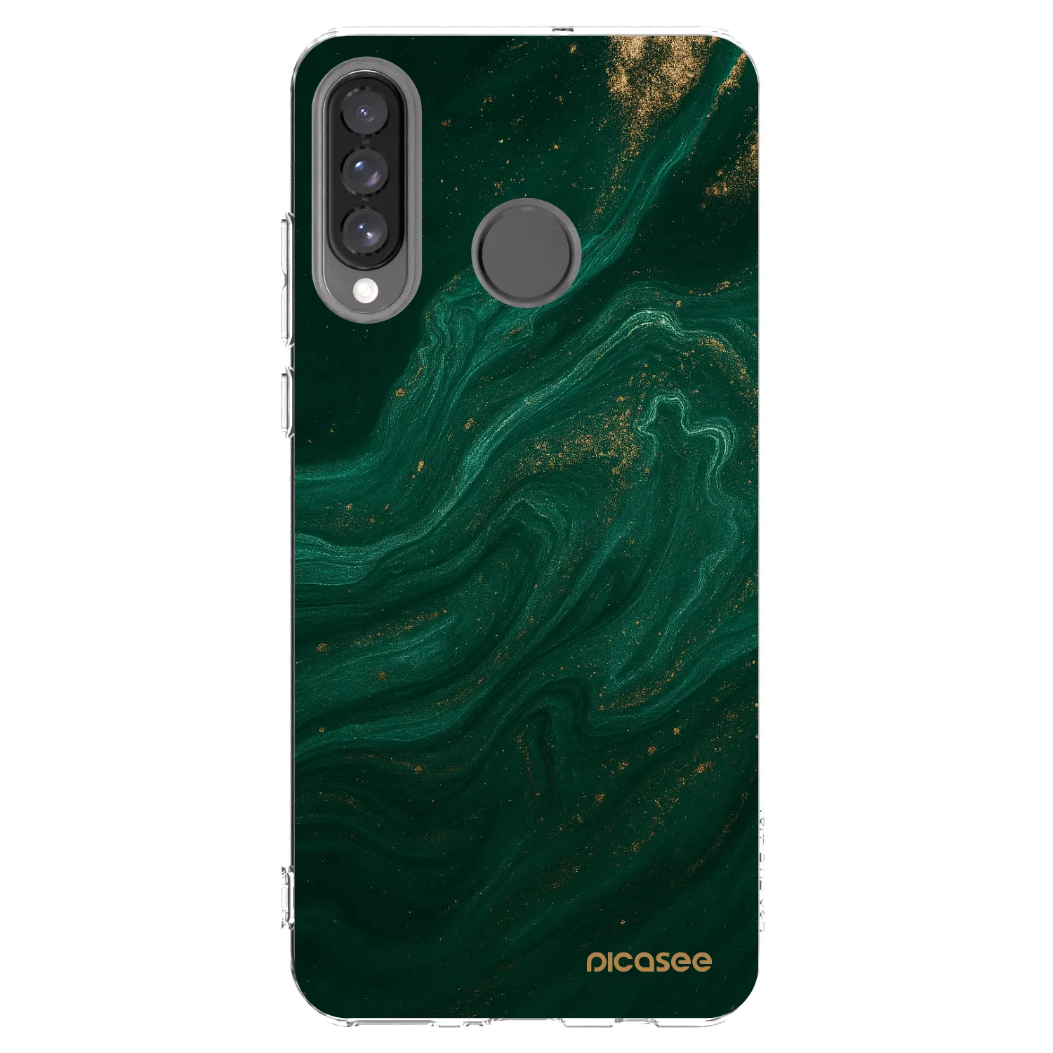Picasee silikonový průhledný obal pro Huawei P30 Lite - Green