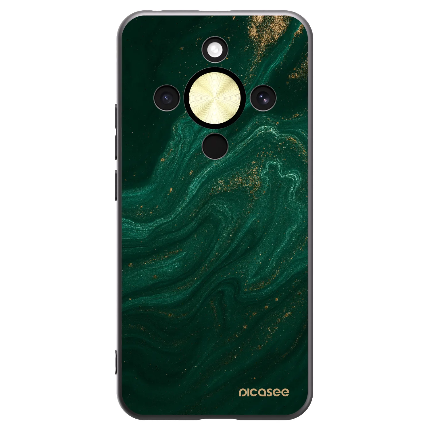 Picasee silikonový černý obal pro Honor Magic8 Lite 5G - Green