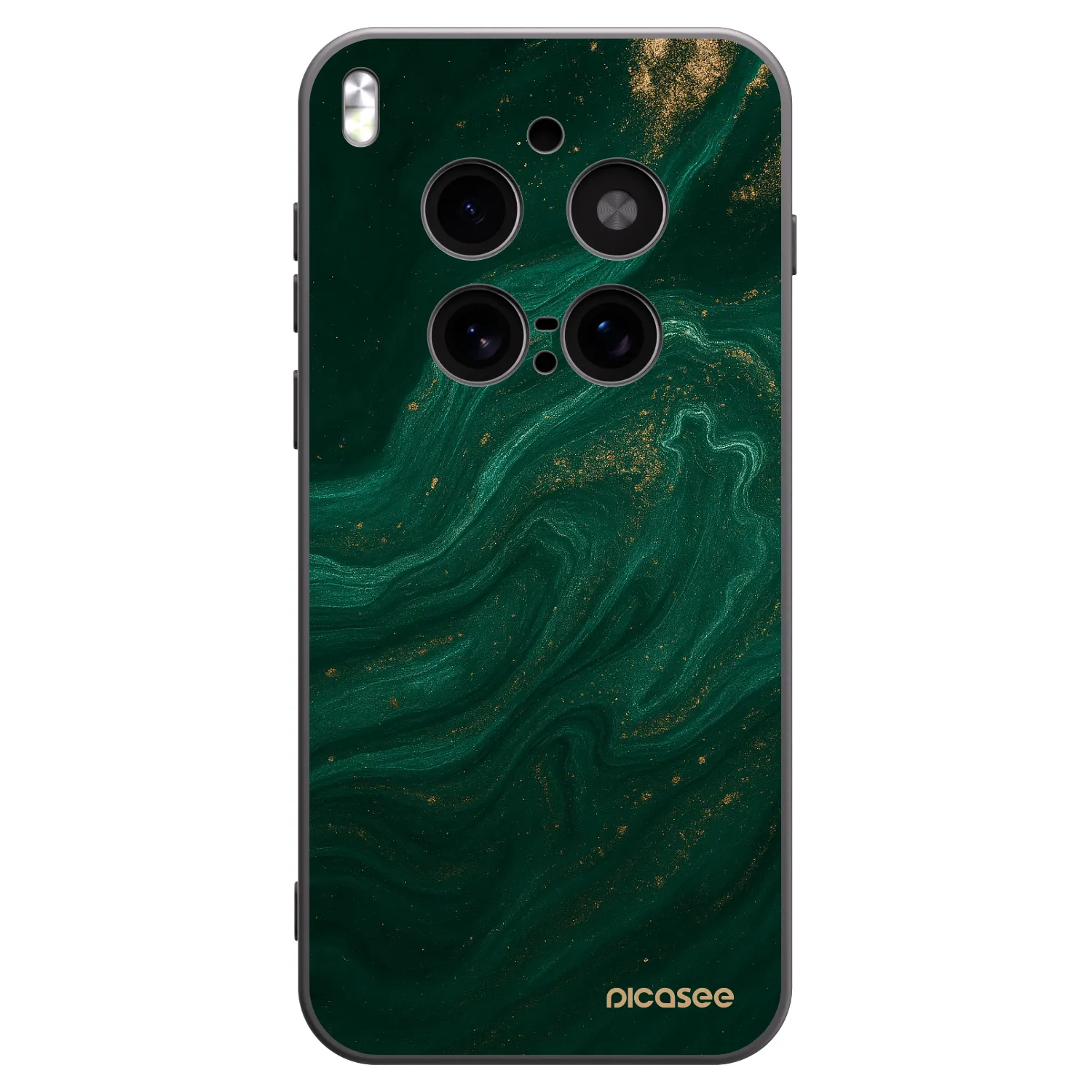 Picasee silikonový černý obal pro Vivo X300 Pro - Green