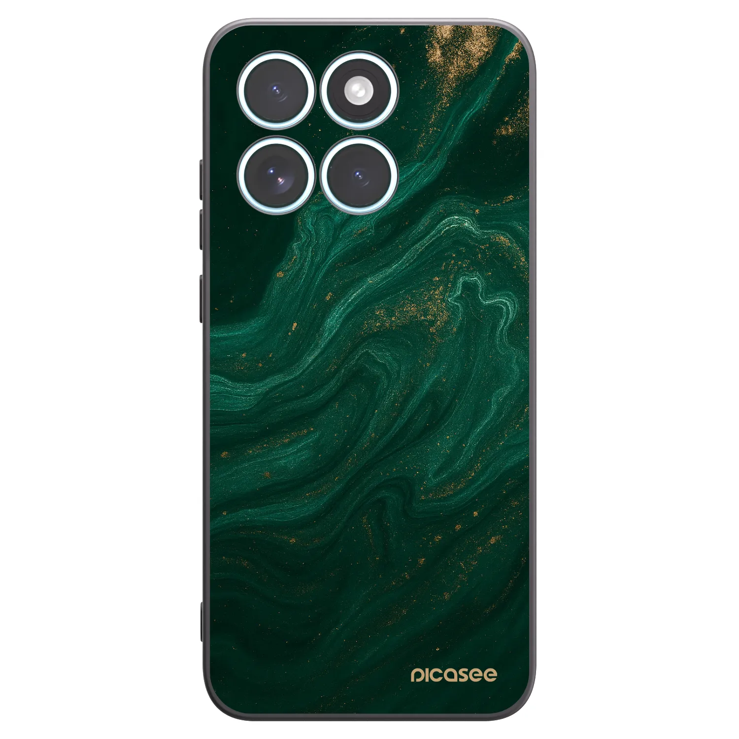 Picasee silikonový černý obal pro Motorola Edge 70 Fusion - Green