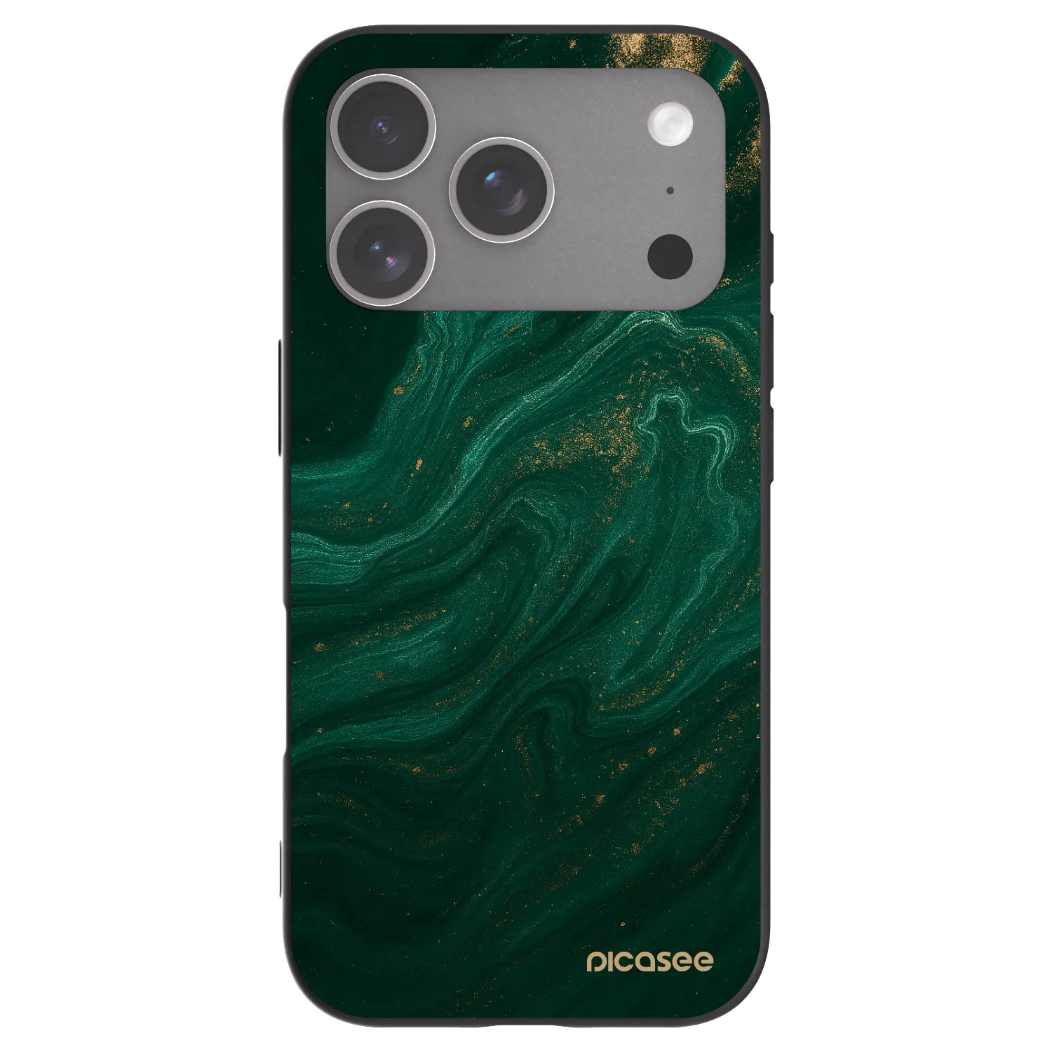 Picasee silikonový černý obal pro Apple iPhone 18 Pro - Green