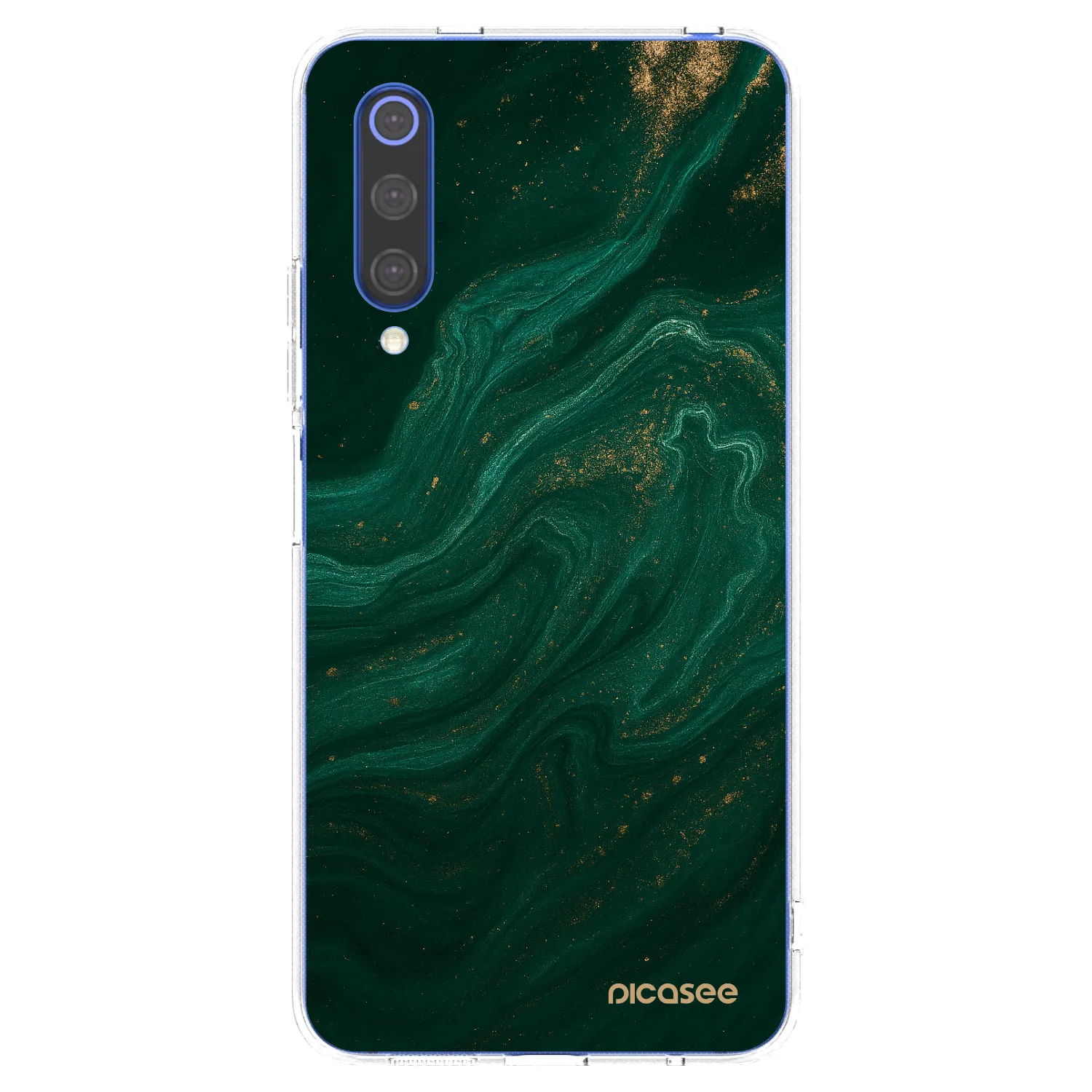 Picasee silikonový průhledný obal pro Xiaomi Mi 9 SE - Green