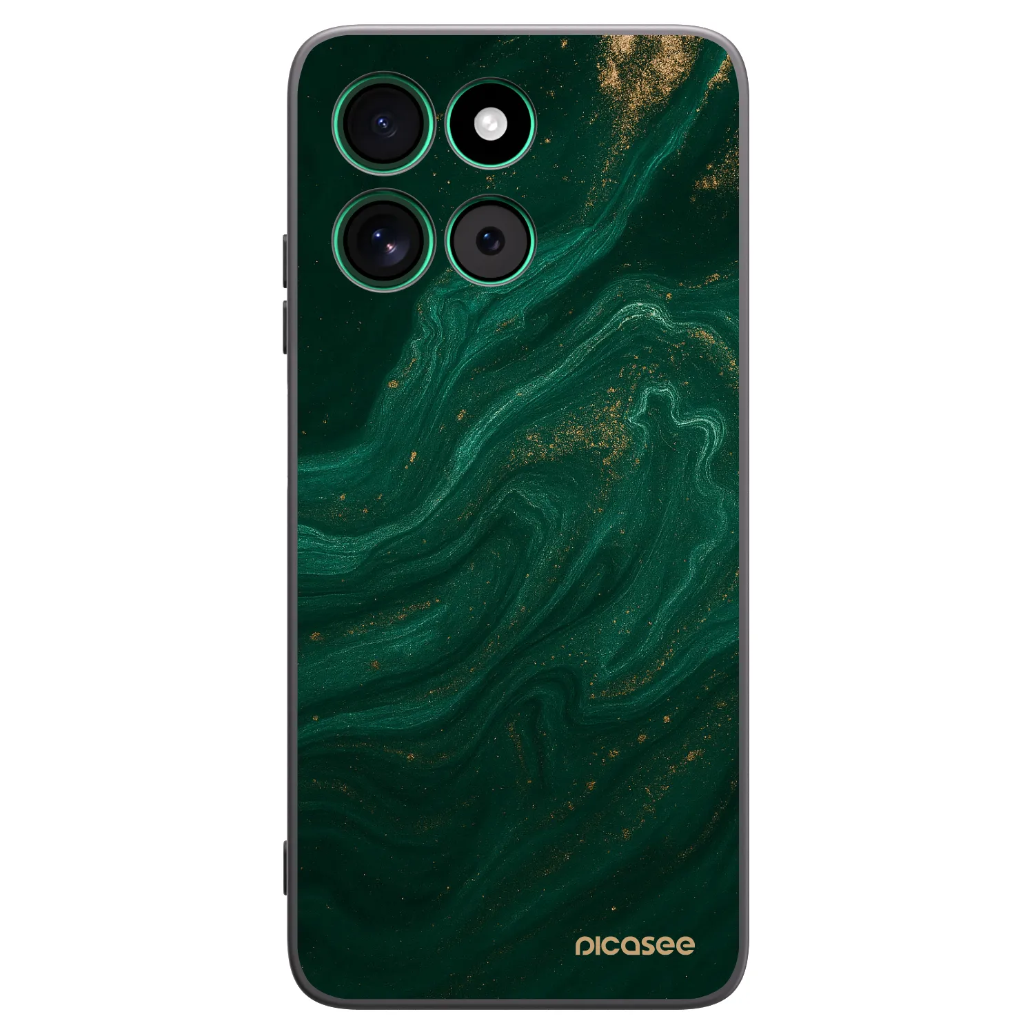 Picasee silikonový černý obal pro Motorola Moto G57 Power - Green