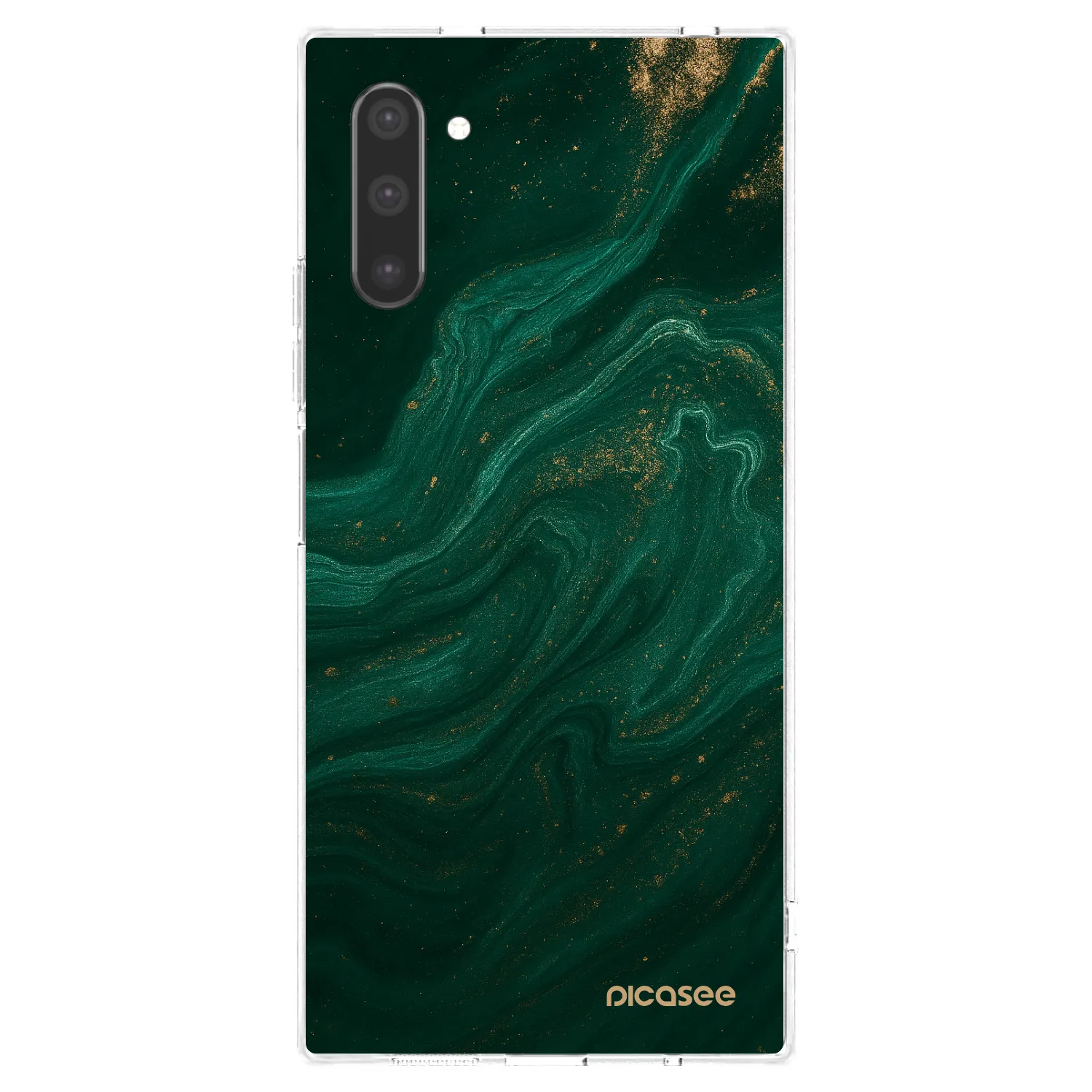 Picasee silikonový průhledný obal pro Samsung Galaxy Note 10 N970F - Green