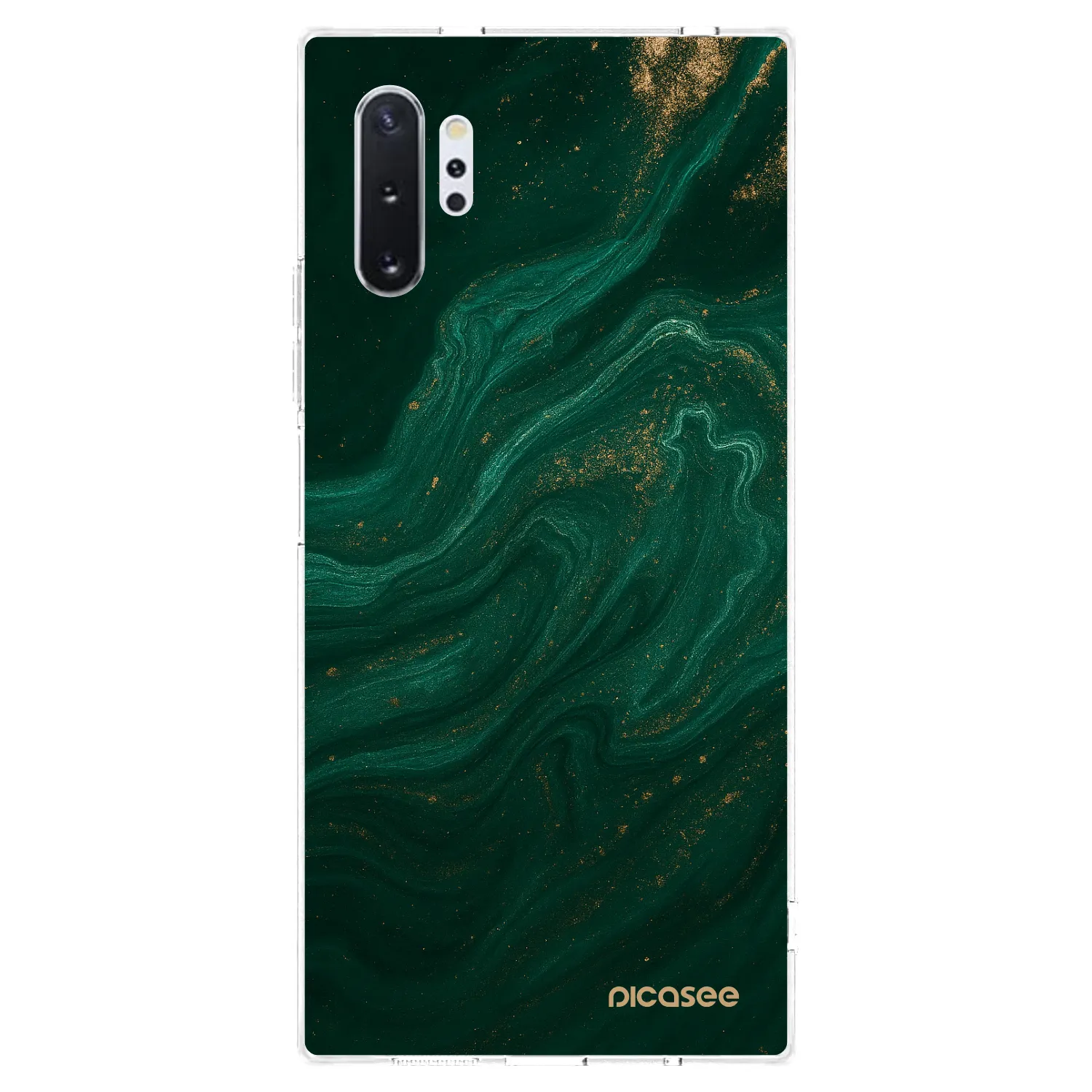 Picasee silikonový průhledný obal pro Samsung Galaxy Note 10+ N975F - Green
