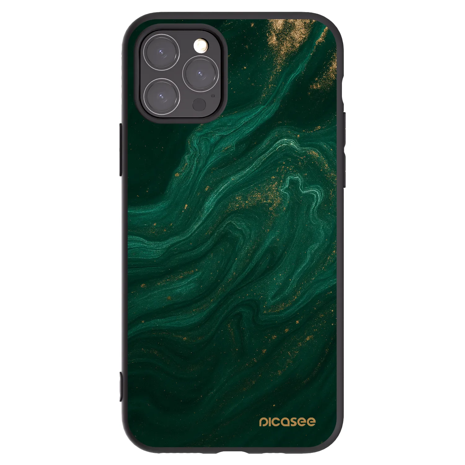 Picasee silikonový černý obal pro Apple iPhone 11 Pro - Green