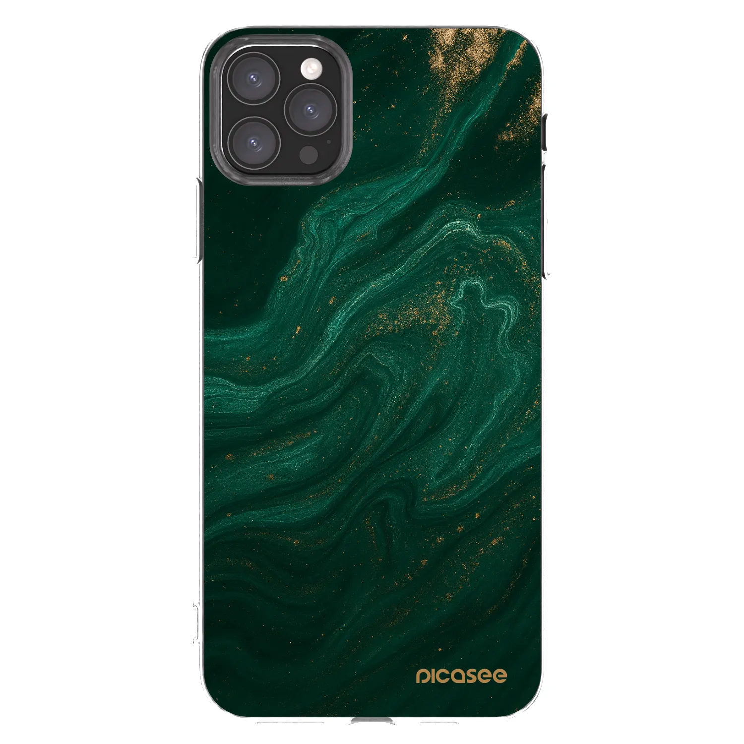 Picasee silikonový průhledný obal pro Apple iPhone 11 Pro Max - Green