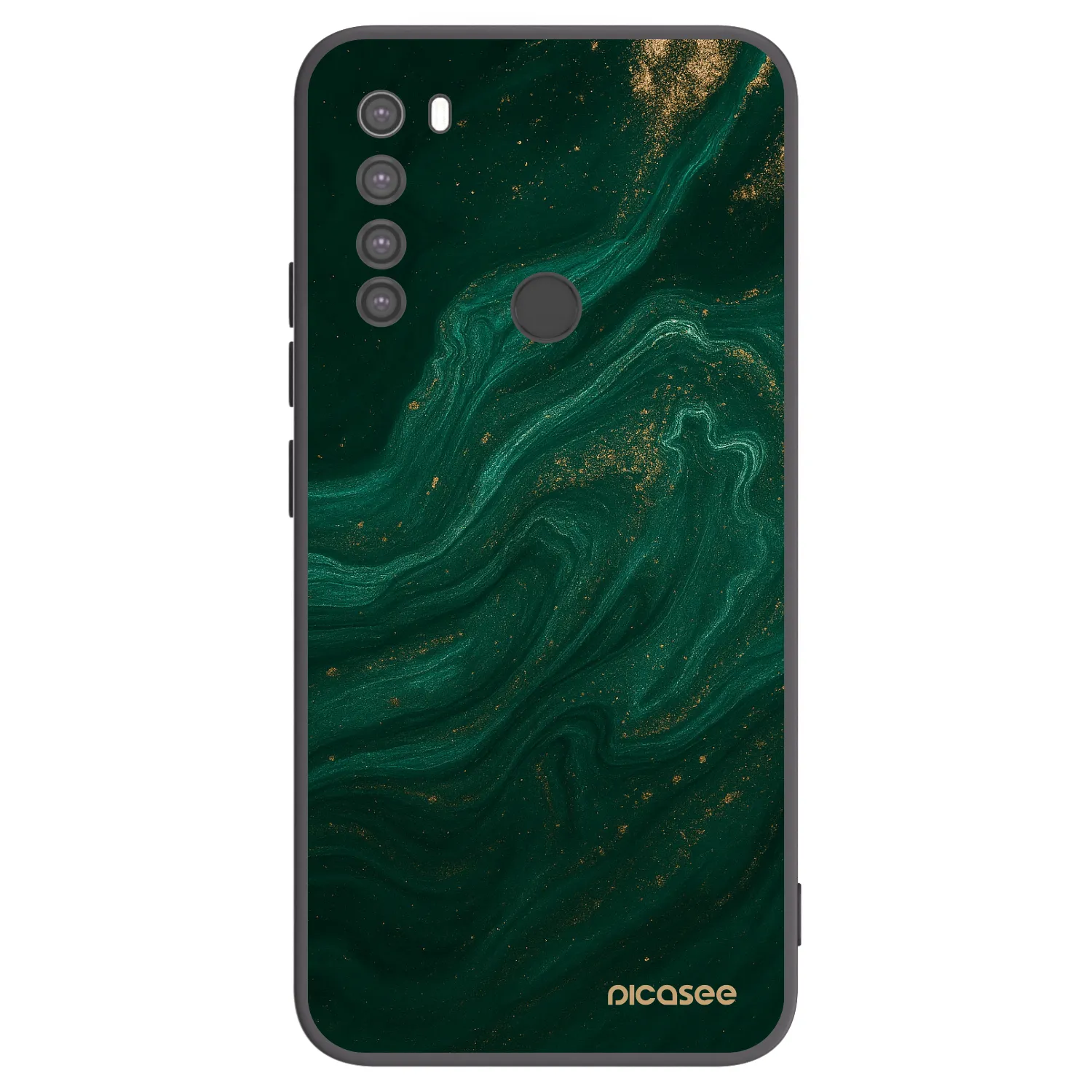 Picasee silikonový černý obal pro Xiaomi Redmi Note 8 - Green