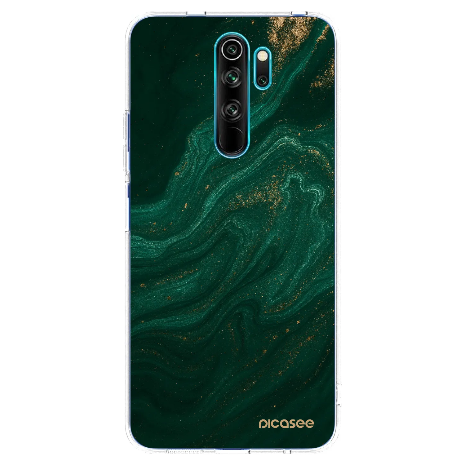 Picasee silikonový průhledný obal pro Xiaomi Redmi Note 8 Pro - Green