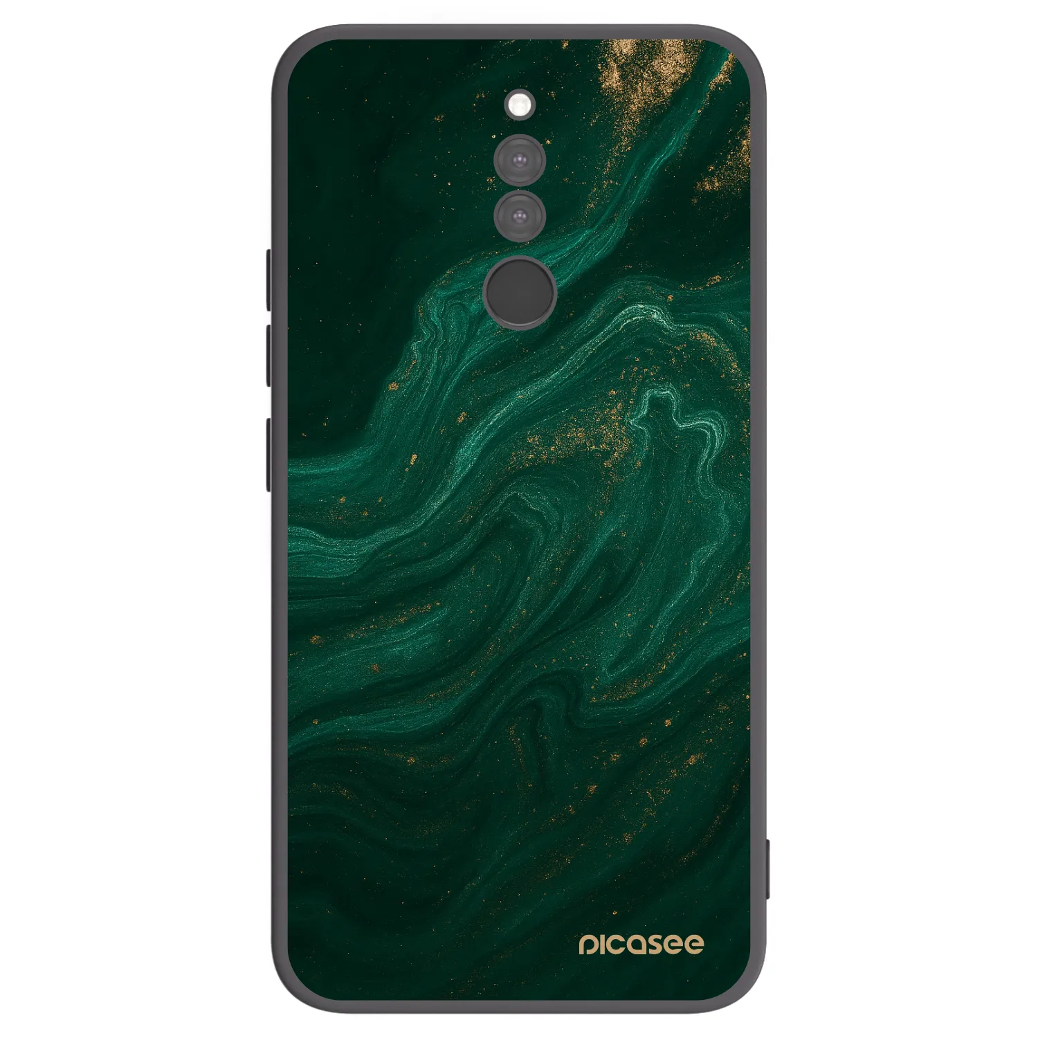 Picasee silikonový černý obal pro Xiaomi Redmi 8 - Green