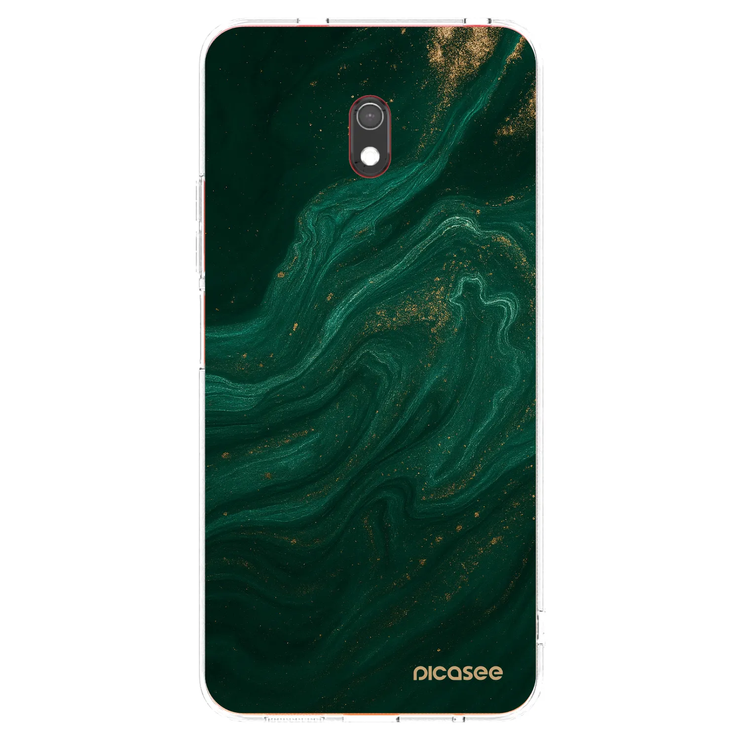 Picasee silikonový průhledný obal pro Xiaomi Redmi 8A - Green