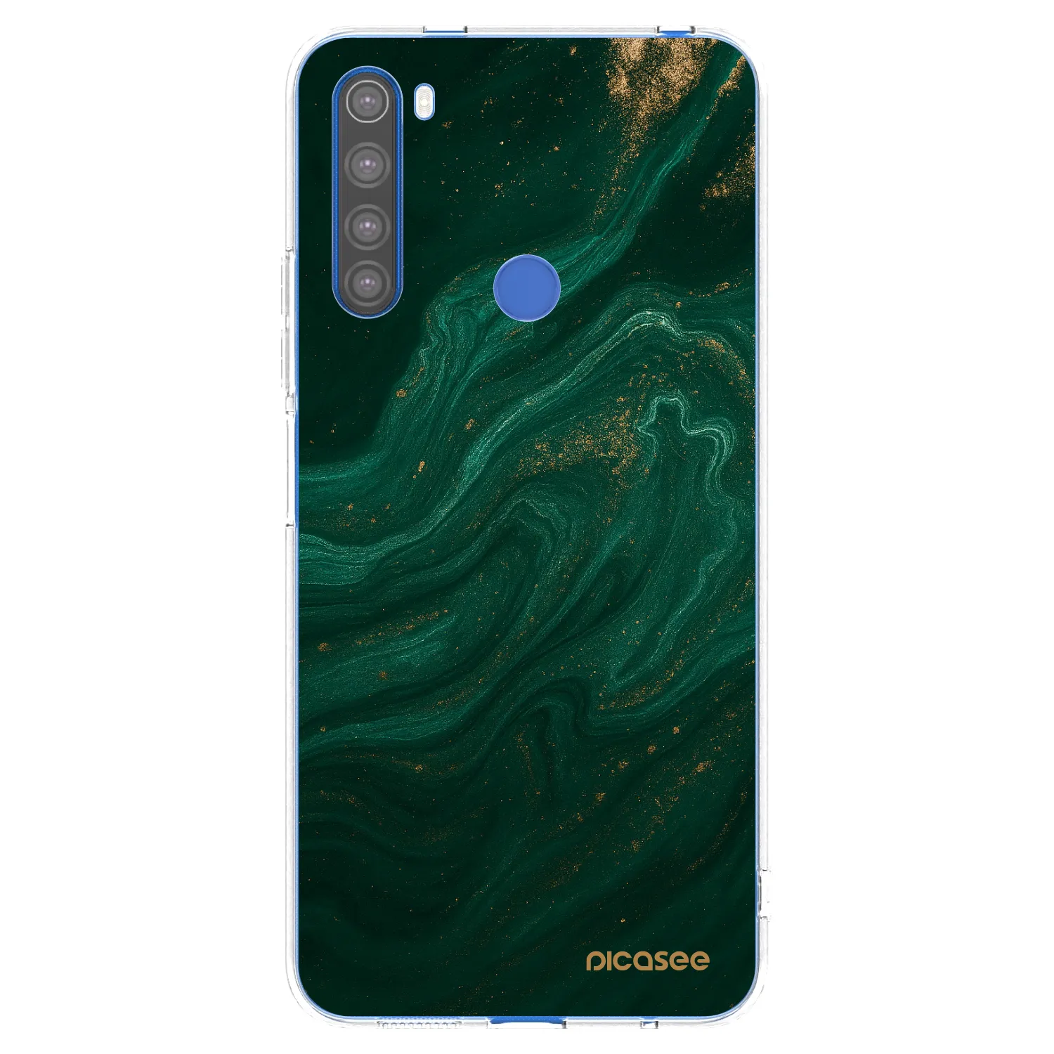 Picasee silikonový průhledný obal pro Xiaomi Redmi Note 8T - Green