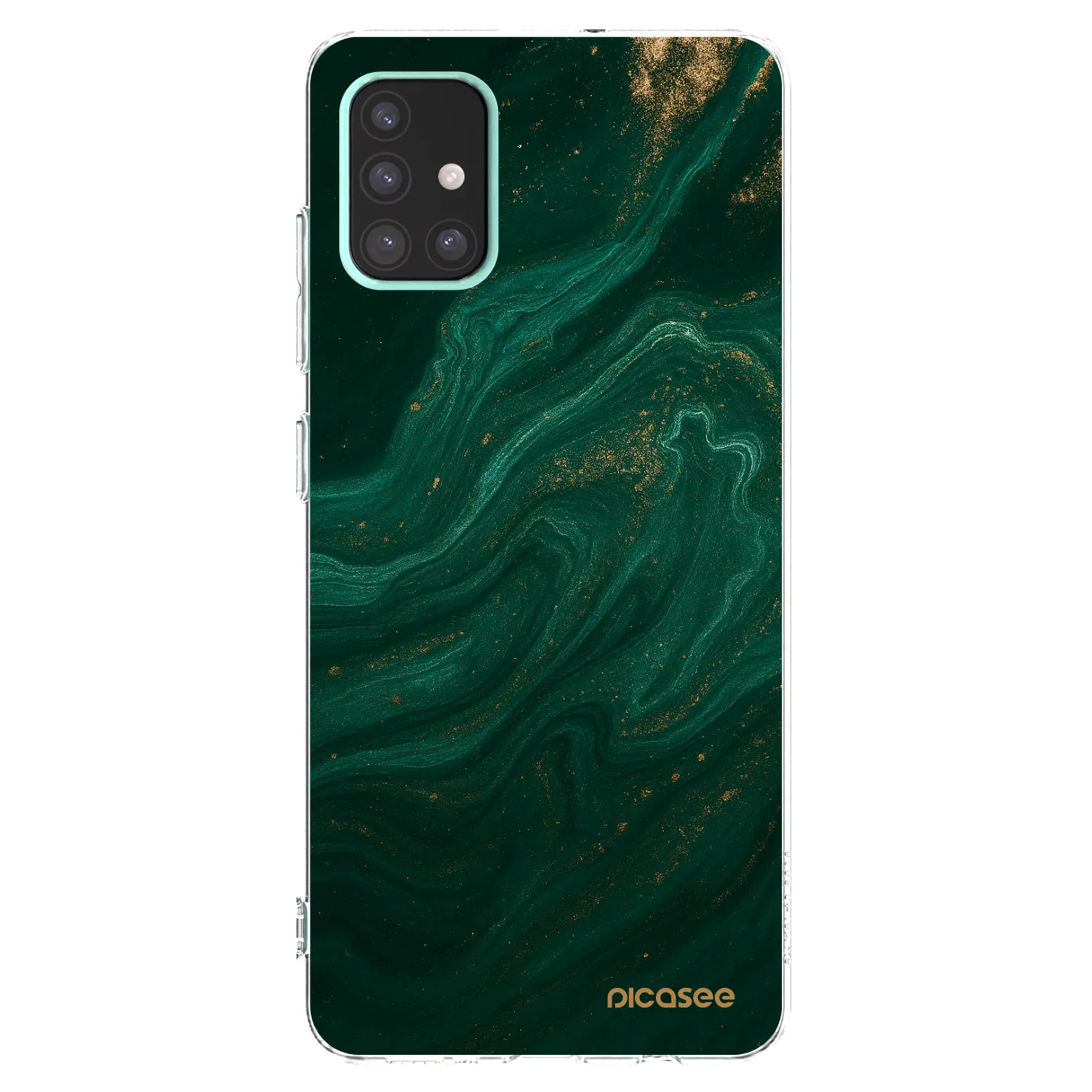 Picasee silikonový průhledný obal pro Samsung Galaxy A51 A515F - Green
