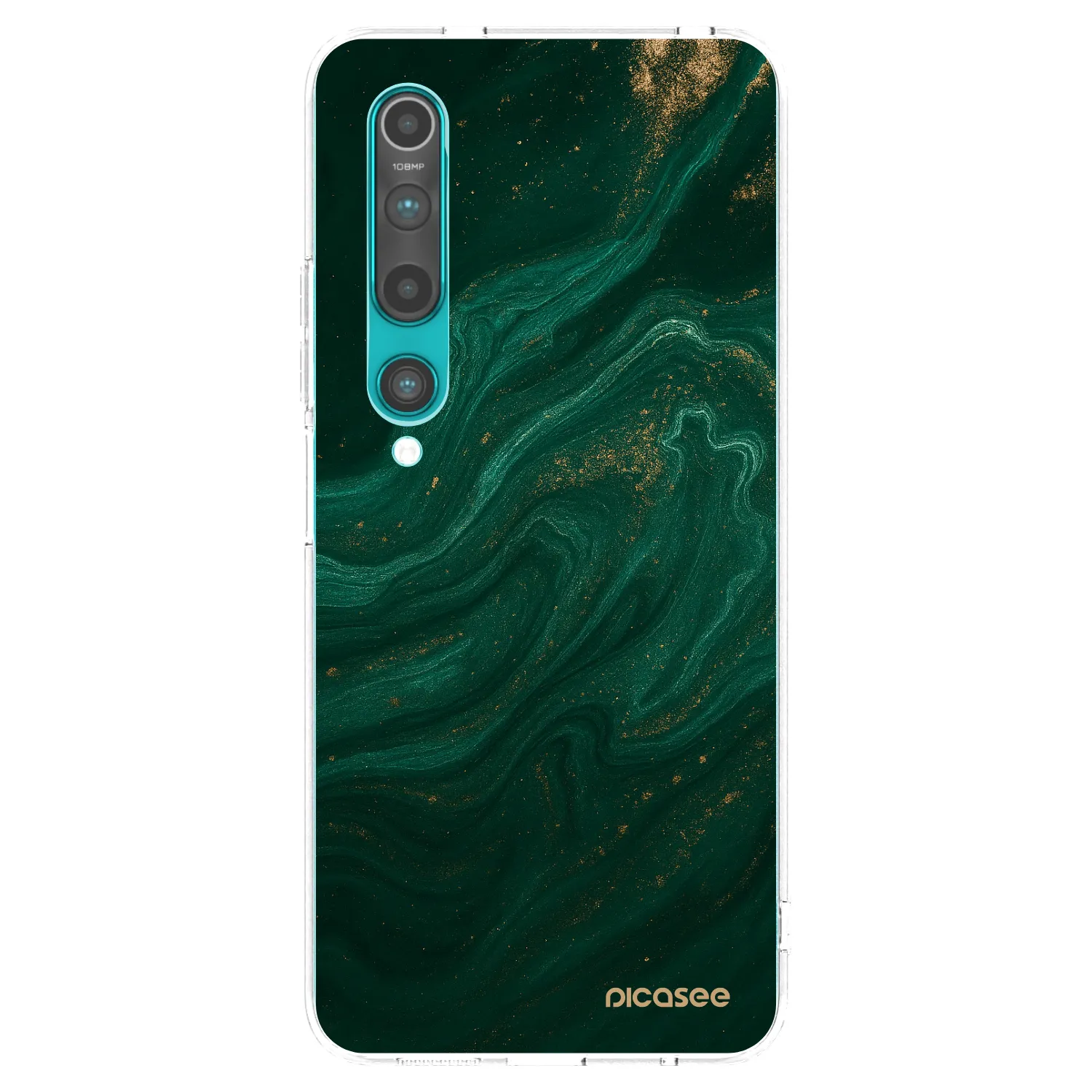 Picasee silikonový průhledný obal pro Xiaomi Mi 10 - Green