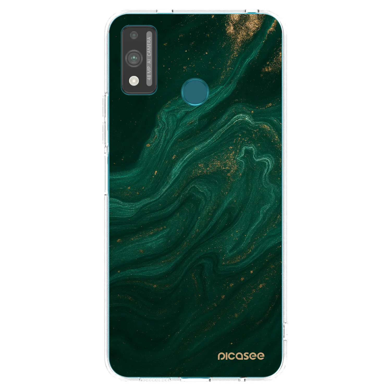 Picasee silikonový průhledný obal pro Honor 9X Lite - Green