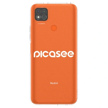 Picasee silikonový průhledný obal pro Xiaomi Redmi 9C - Picasee - new logo - white