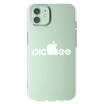 Picasee silikonový průhledný obal pro Apple iPhone 12 - Picasee - new logo - white