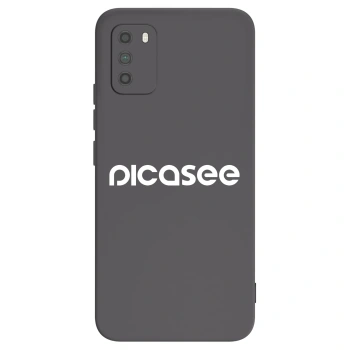 Picasee silikonový černý obal pro Xiaomi Poco M3 - Picasee - new logo - white