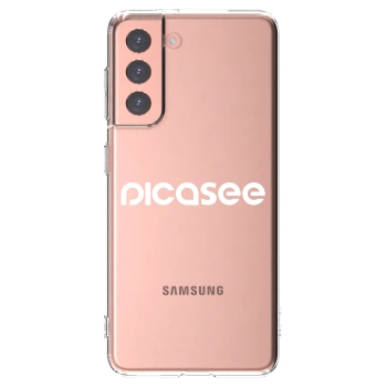Picasee silikonový průhledný obal pro Samsung Galaxy S21 5G G991B - Picasee - new logo - white