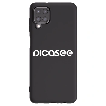 Picasee silikonový černý obal pro Samsung Galaxy A12 A125F - Picasee - new logo - white