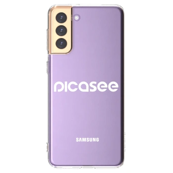 Picasee silikonový průhledný obal pro Samsung Galaxy S21+ 5G G996F - Picasee - new logo - white