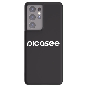 Picasee silikonový černý obal pro Samsung Galaxy S21 Ultra 5G G998B - Picasee - new logo - white