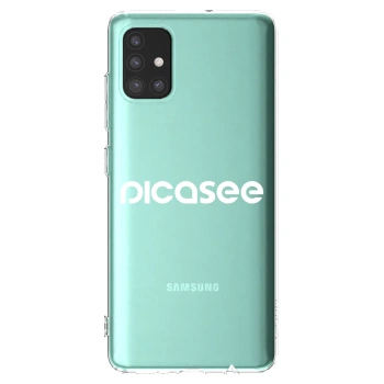Picasee silikonový průhledný obal pro Samsung Galaxy M31s - Picasee - new logo - white