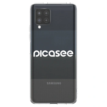 Picasee silikonový průhledný obal pro Samsung Galaxy A42 A426B - Picasee - new logo - white
