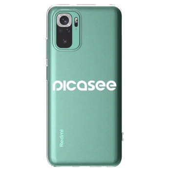 Picasee silikonový průhledný obal pro Xiaomi Redmi Note 10 Pro - Picasee - new logo - white