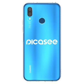 Picasee silikonový průhledný obal pro Huawei P20 Lite - Picasee - new logo - white